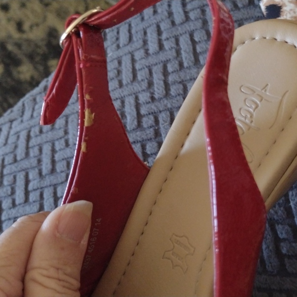 Red Patent slingbacks - Picture 6 of 6